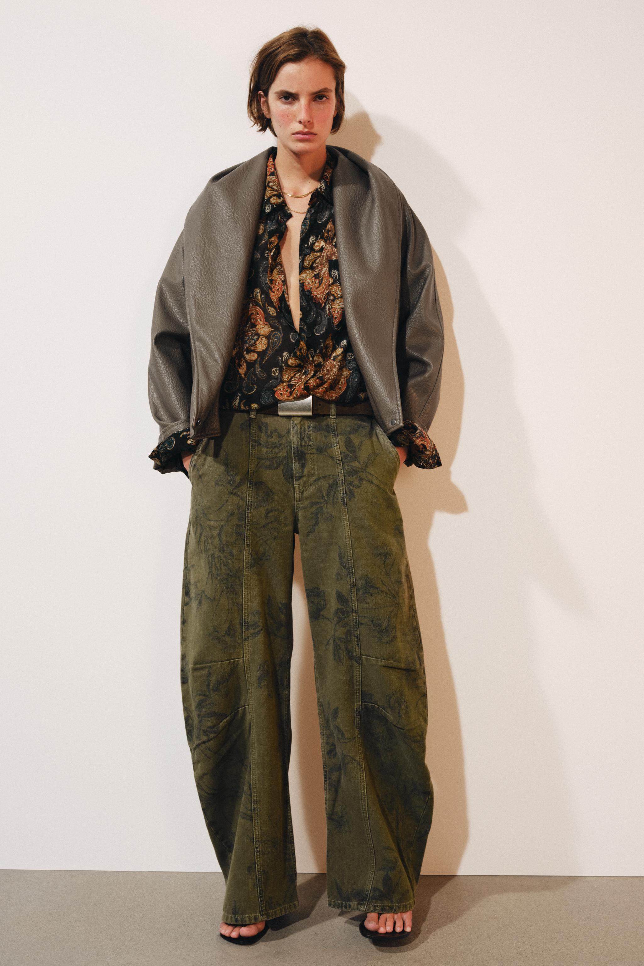 BLOUSON CROISÉ EN MATIÈRE SYNTHÉTIQUE ZW COLLECTION
